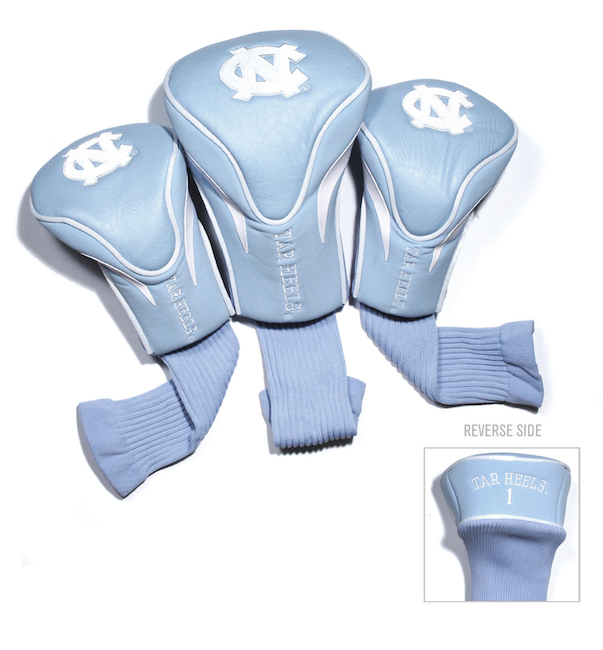 North Carolina Tar Heels 3 Pack Contour Headcovers