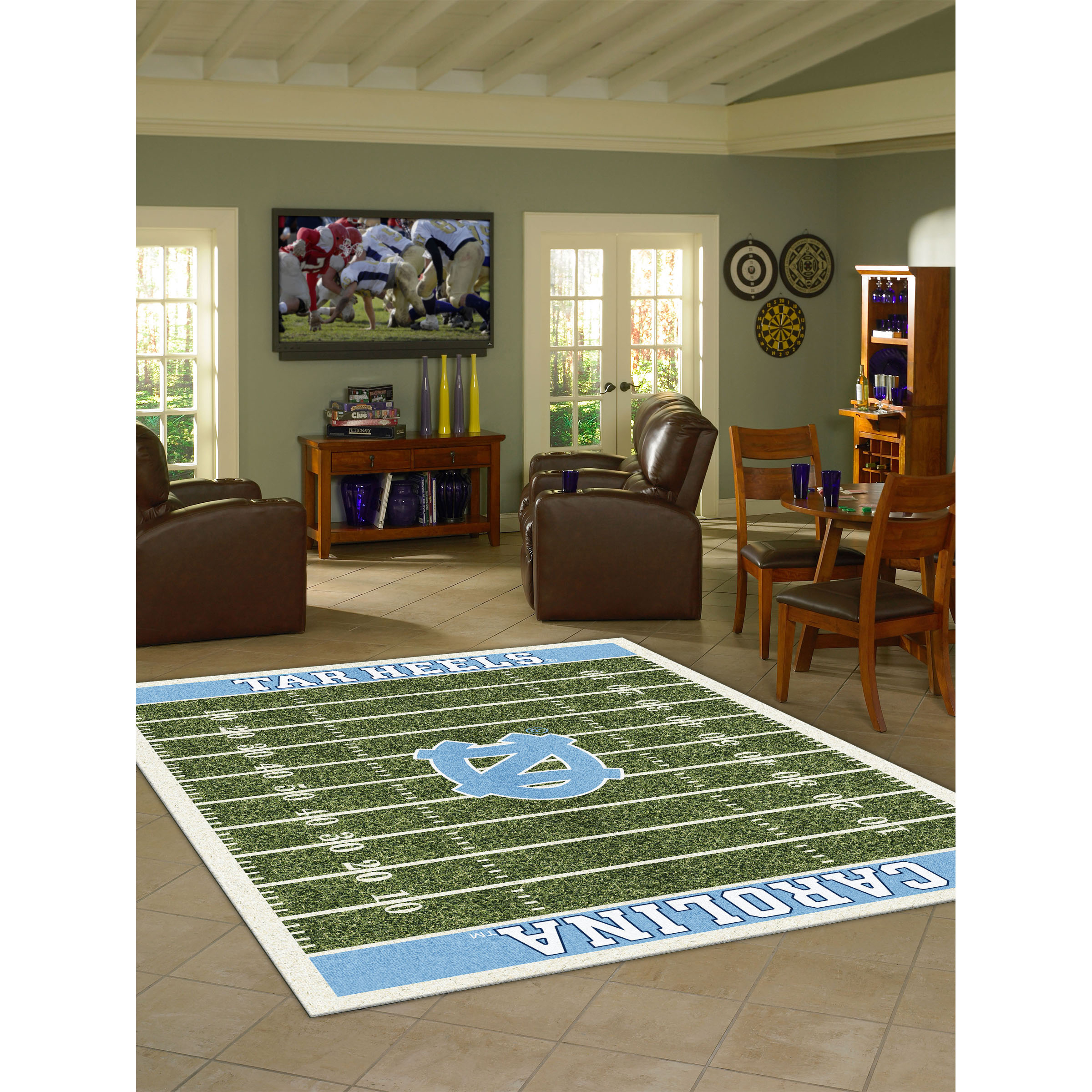 North Carolina Tar Heels 6 X 8 HOMEFIELD Rug