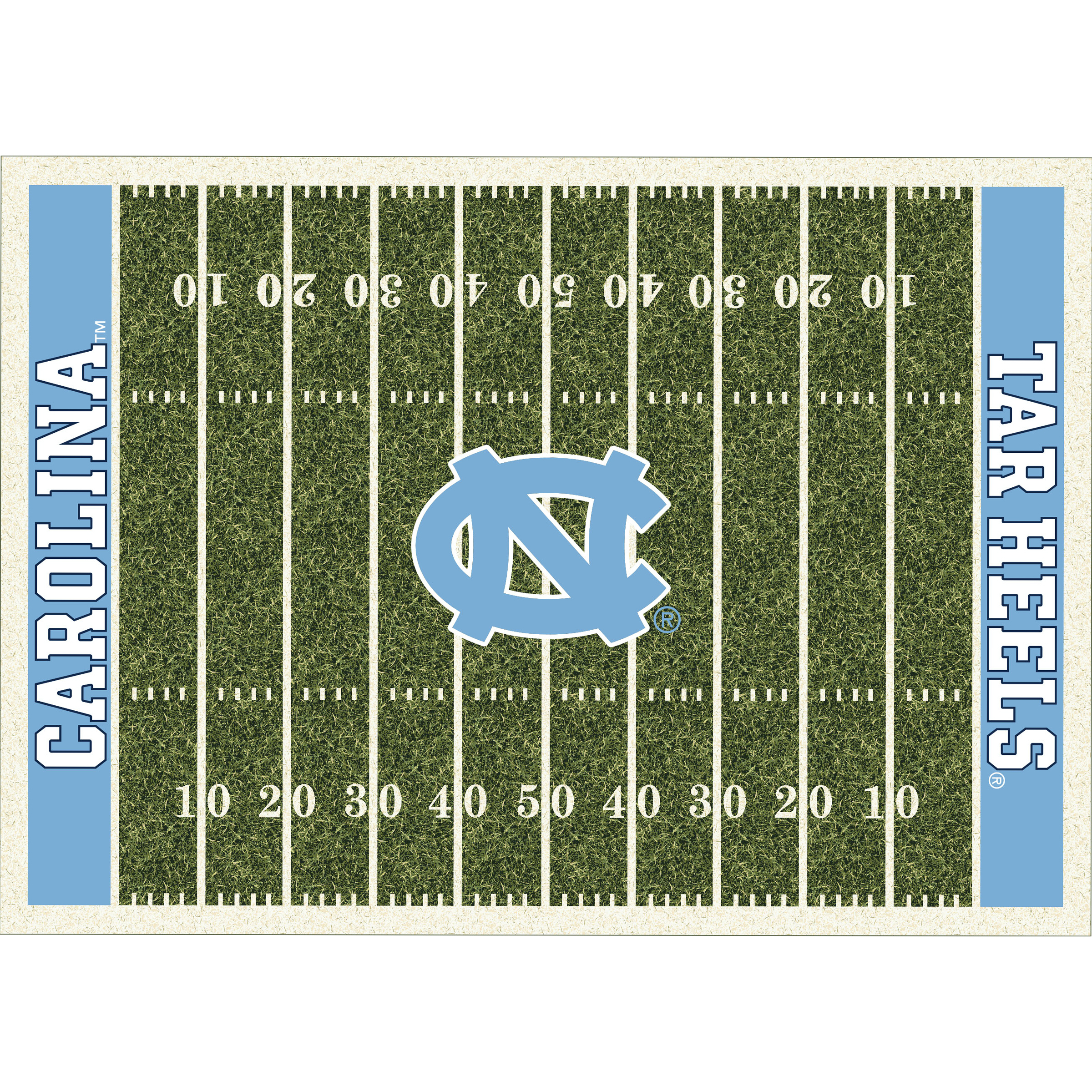 North Carolina Tar Heels 6 X 8 HOMEFIELD Rug