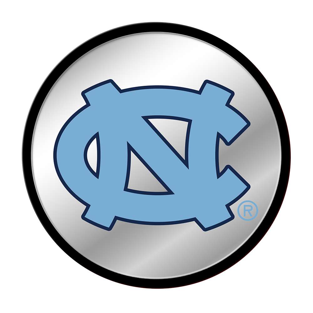 North Carolina Tar Heels Modern Disc Mirrored Wall Sign