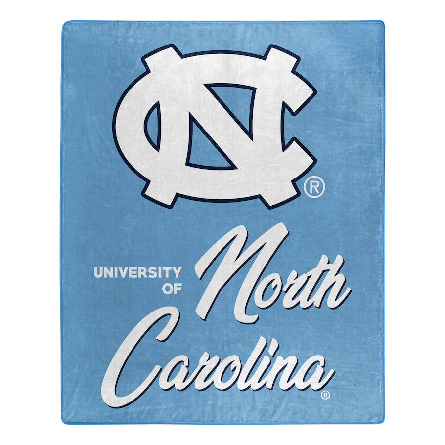 North Carolina Tar Heels Plush Fleece Raschel Blanket 50 x 60