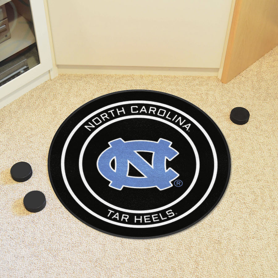 North Carolina Tar Heels Round Hockey Puck Mat