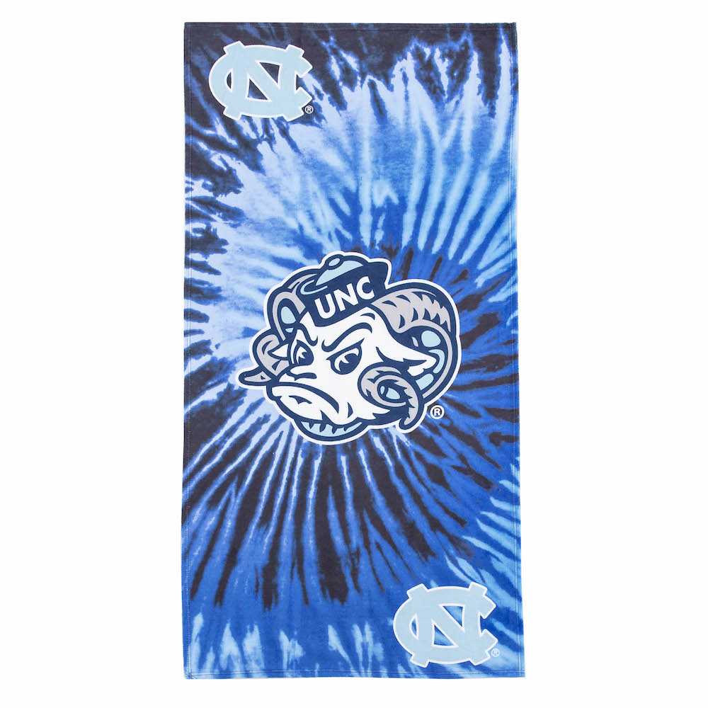 North Carolina Tar Heels Pyschedelic 30x60 Beach Towel