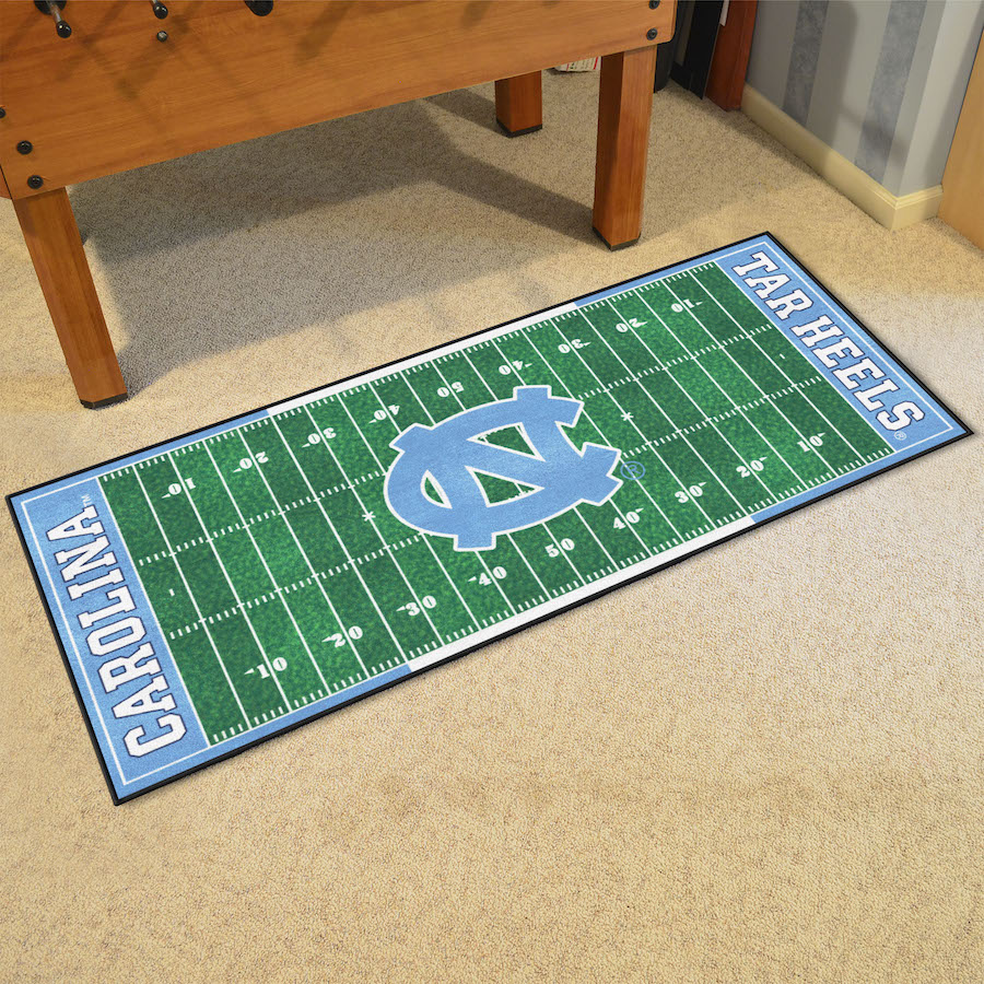 North Carolina Tar Heels 30 x 72 Football Field Carpet Runner