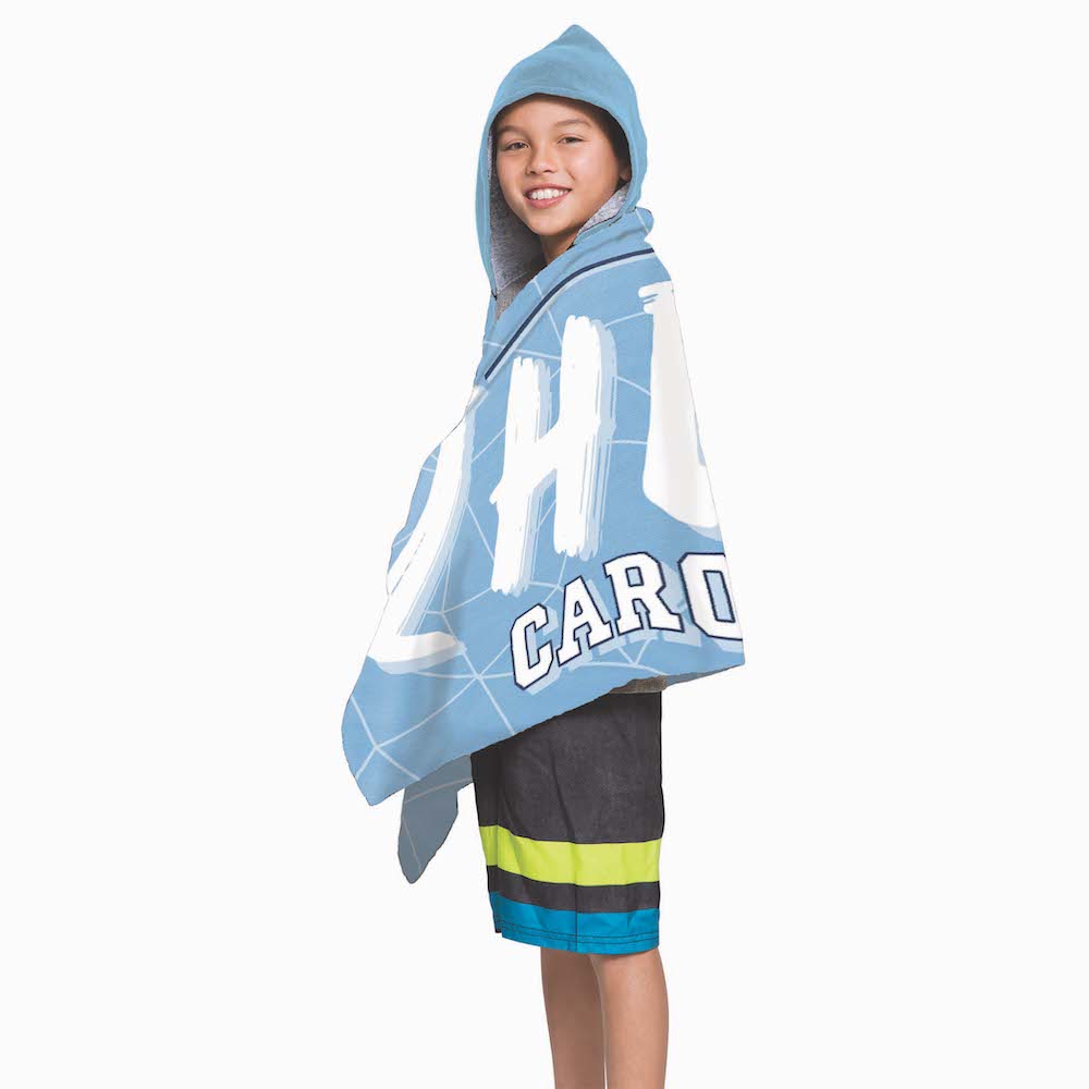 North Carolina Tar Heels Youth Hooded Beach Towel