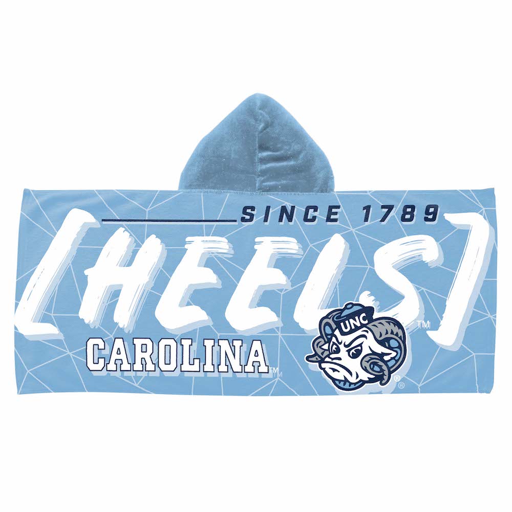 North Carolina Tar Heels Youth Hooded Beach Towel