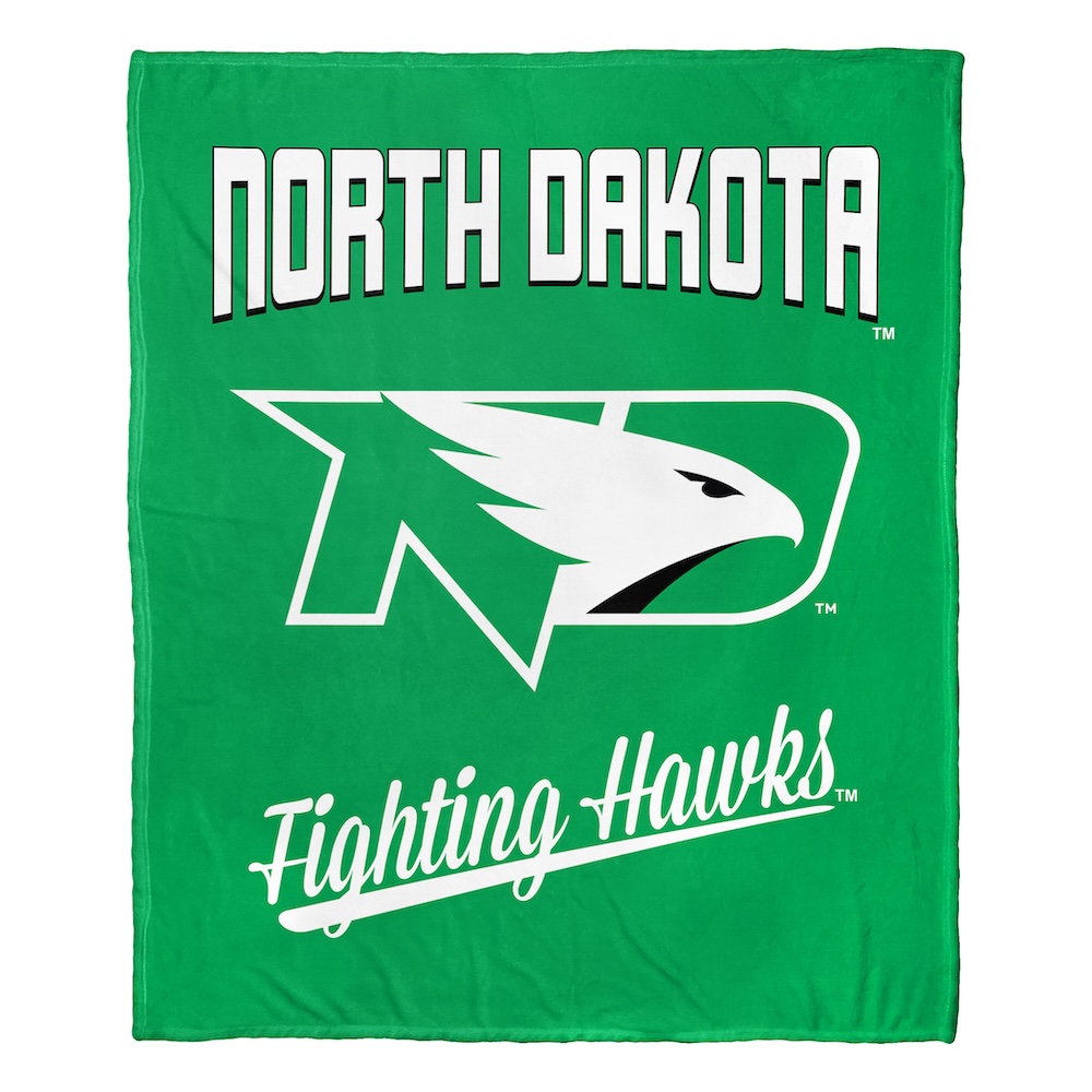 North Dakota Fighting Hawks ALUMNI Silk Touch Throw Blanket 50 x 60 inch