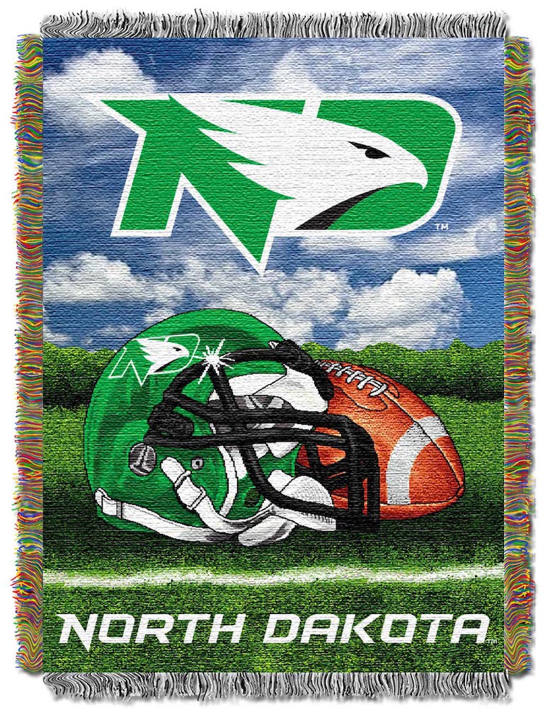 North Dakota Fighting Hawks Home Field Advantage Series Tapestry Blanket 48 x 60