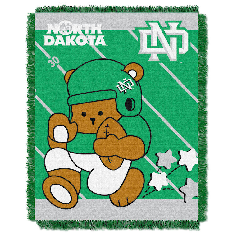 North Dakota Fighting Hawks Woven Baby Blanket 36 x 48