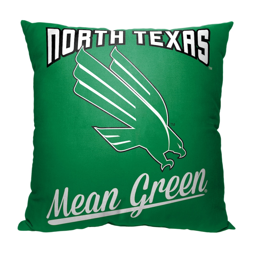 North Texas Mean Green ALUMNI Decorative Throw Pillow 18 x 18 inch