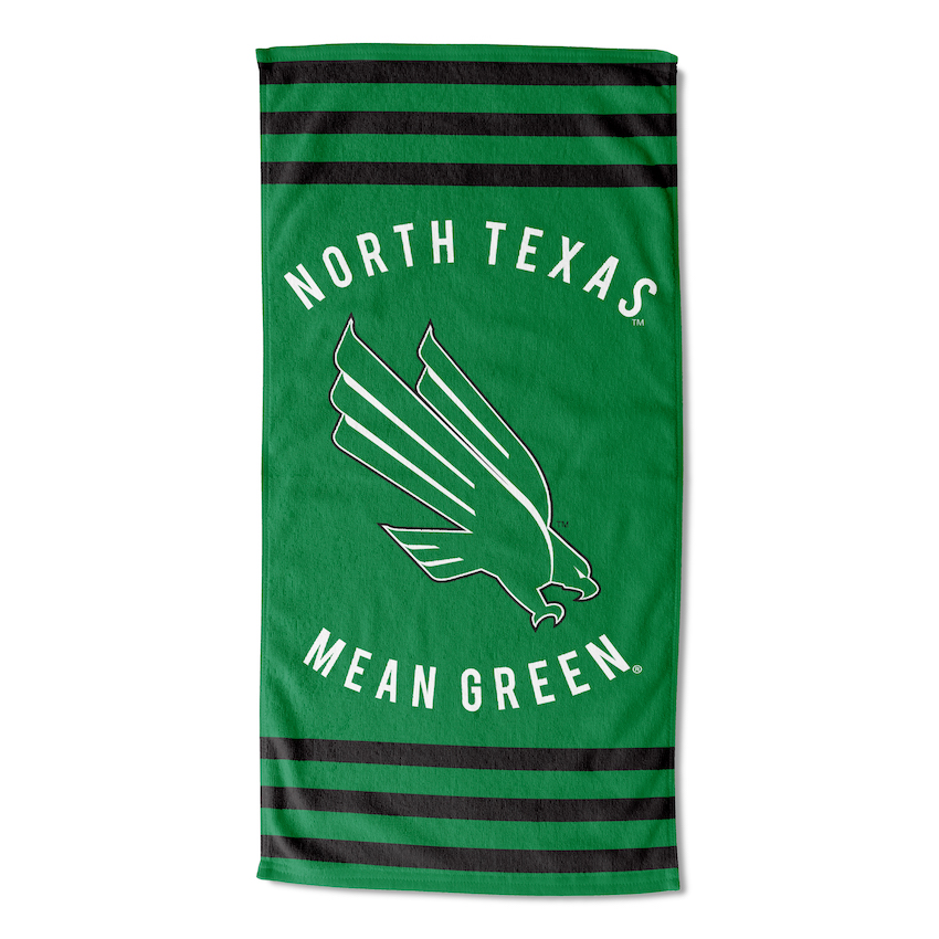 North Texas Mean Green Beach Towel