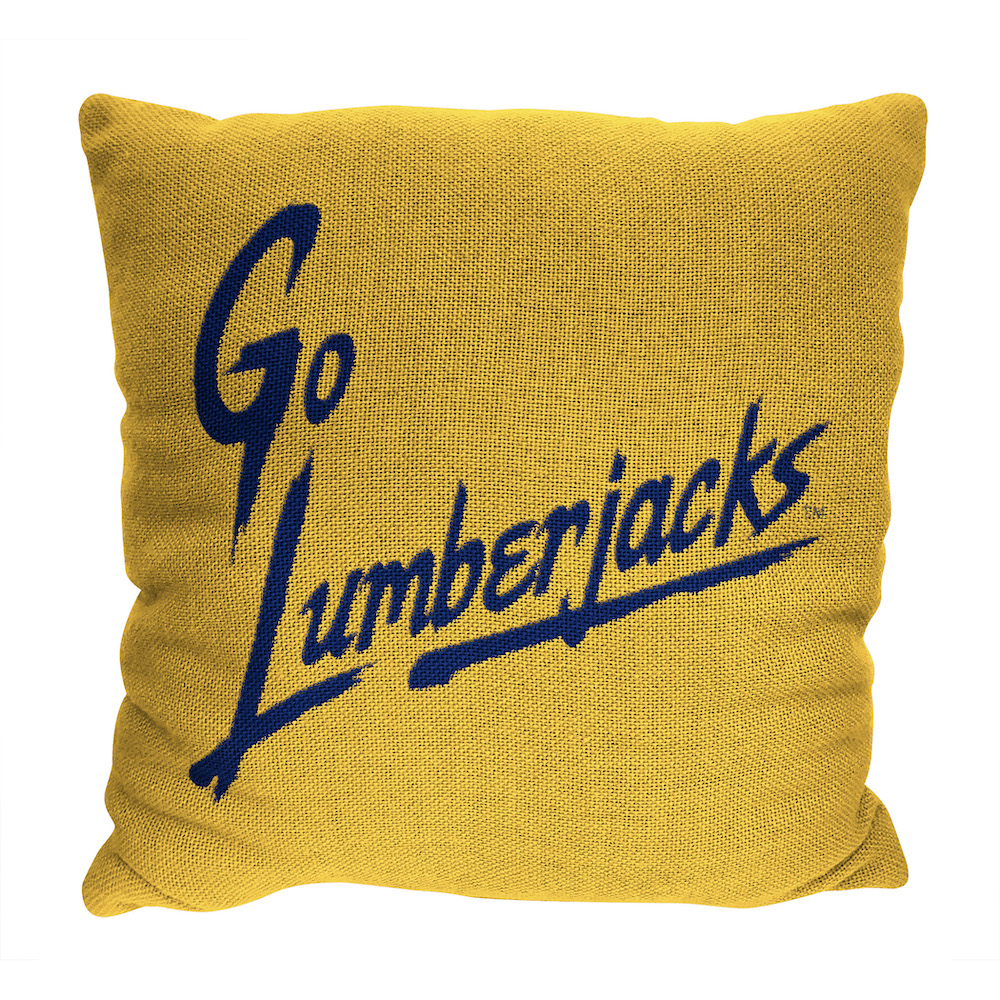 Northern Arizona Lumberjacks Double Sided INVERT Woven Pillow