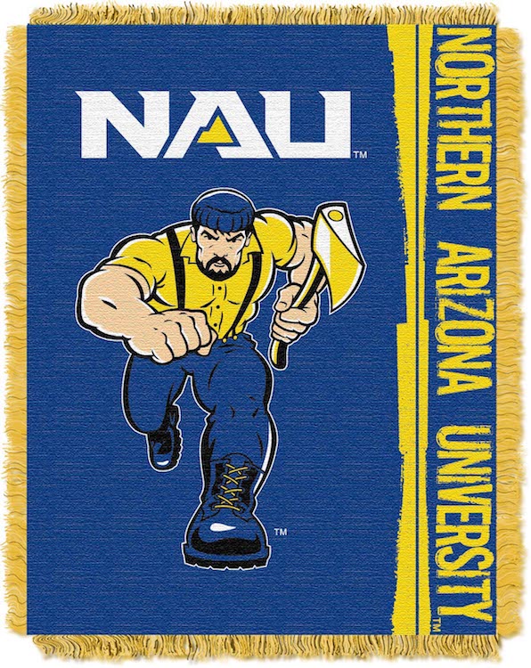 Northern Arizona Lumberjacks Double Play Tapestry Blanket 48 x 60