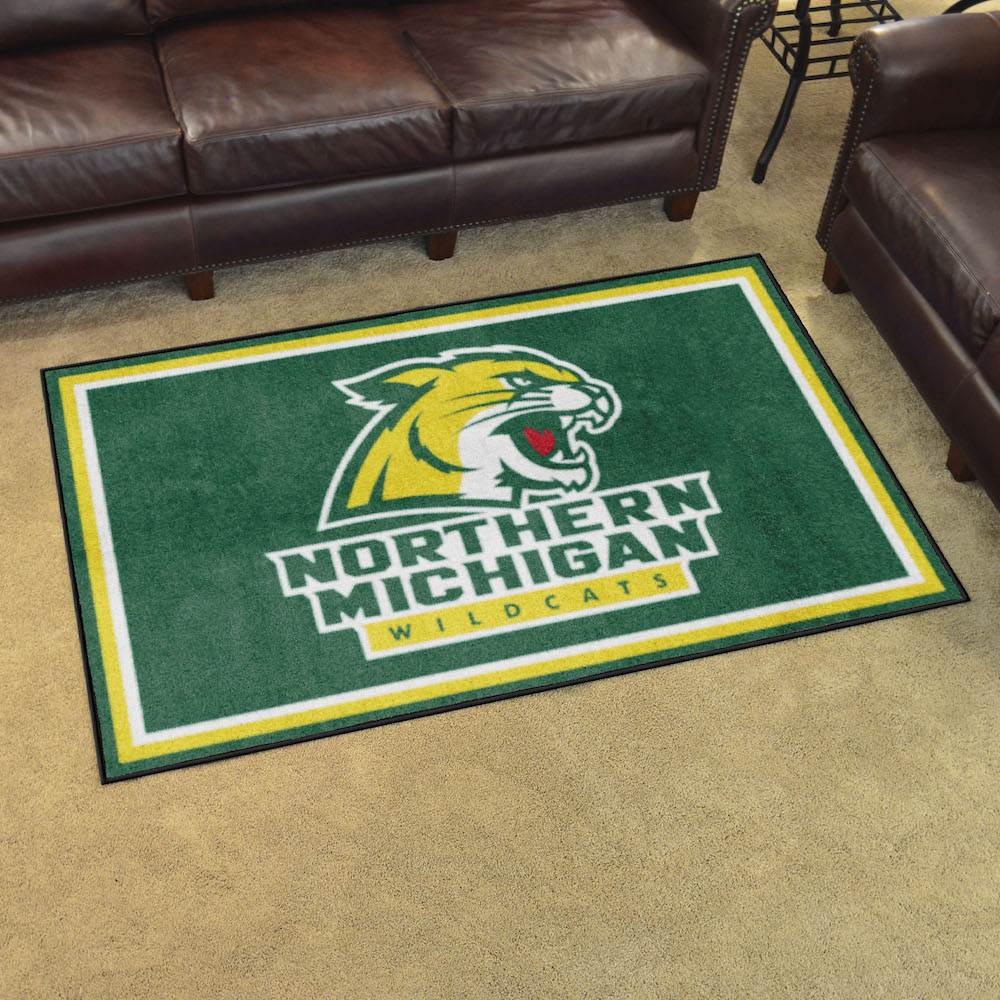 Northern Michigan Wildcats 4x6 Area Rug