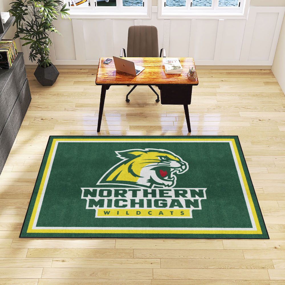 Northern Michigan Wildcats 5x8 Area Rug