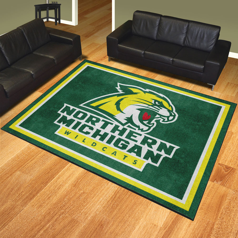 Northern Michigan Wildcats Ultra Plush 8x10 Area Rug