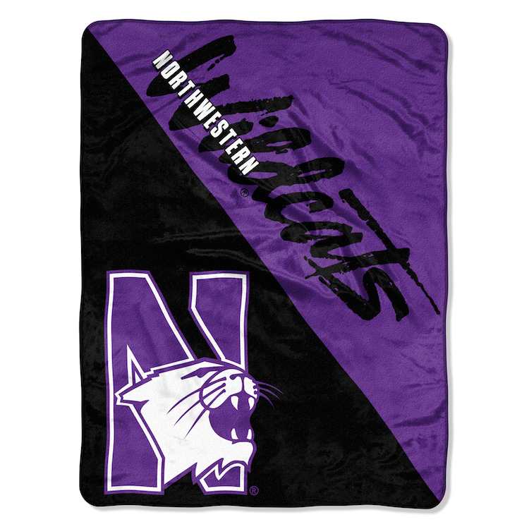 Northwestern Wildcats Micro Raschel 50 x 60 Team Blanket