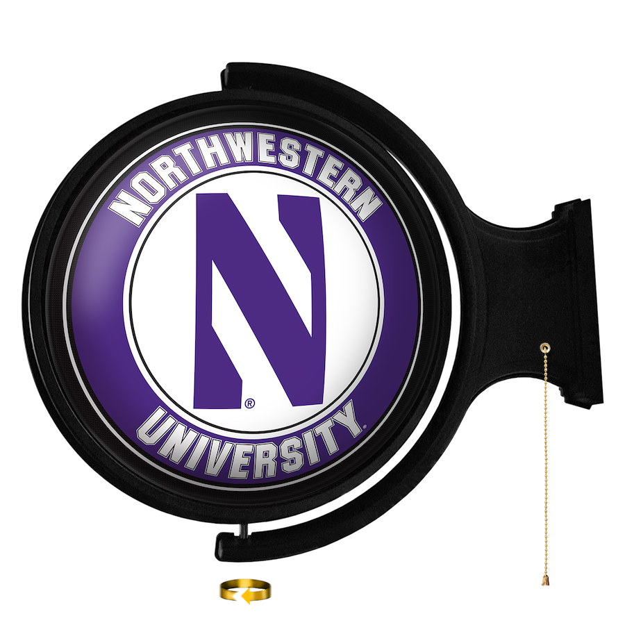 Northwestern Wildcats LED Rotating Wall Sign