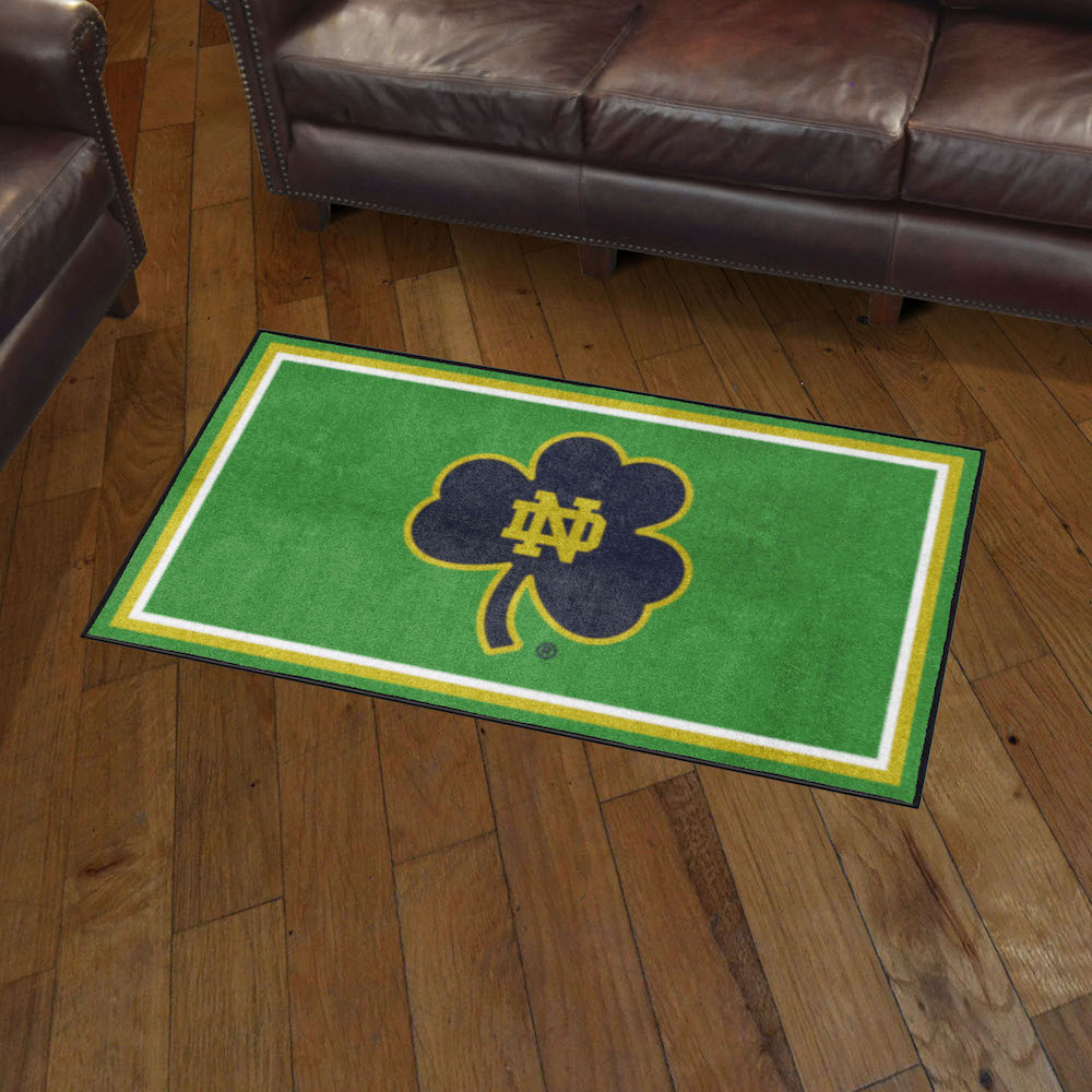 Notre Dame Fighting Irish 3x5 Area Rug - Shamrock