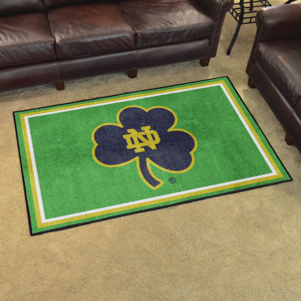 Notre Dame Fighting Irish 4x6 Area Rug - Shamrock