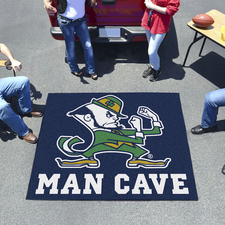 Notre Dame Fighting Irish Leprechaun MAN CAVE TAILGATER 60 x 72 Rug