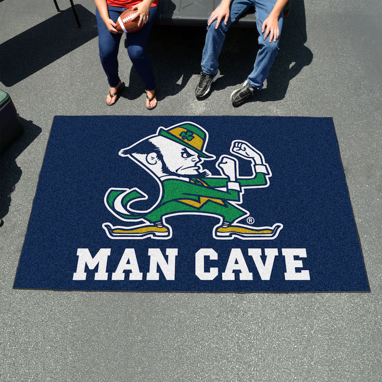 Notre Dame Fighting Irish Leprechaun UTILI-MAT 60 x 96 MAN CAVE Rug