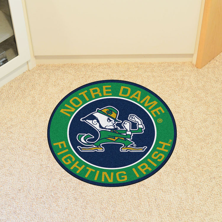 Notre Dame Fighting Irish Leprechaun Roundel Mat