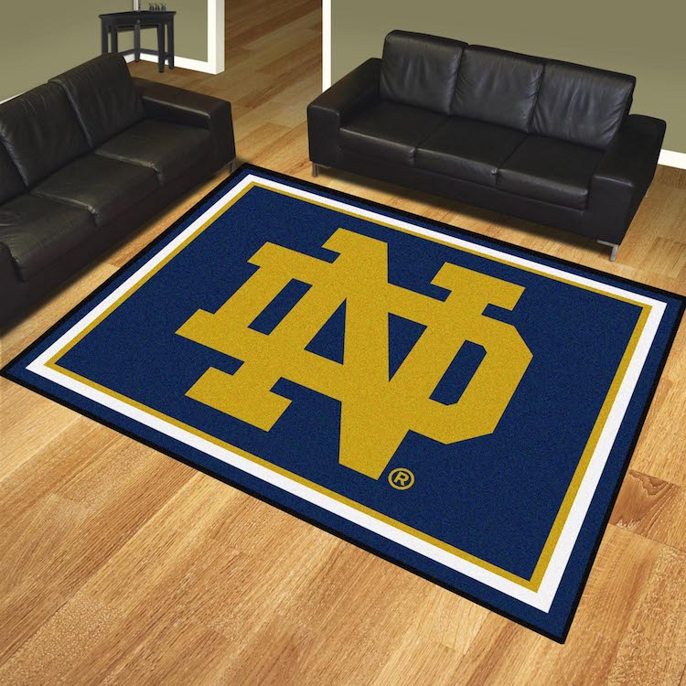 Notre Dame Fighting Irish ND LOGO Ultra Plush 8x10 Area Rug