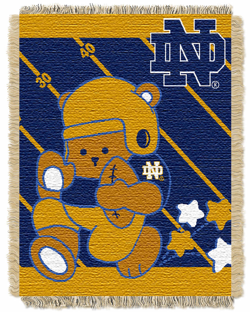 Notre Dame Fighting Irish Woven Baby Blanket 36 x 48