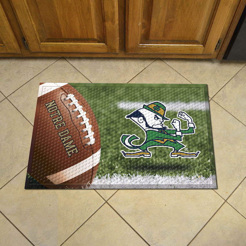 Notre Dame Fighting Irish Ball Style SCRAPER Door Mat