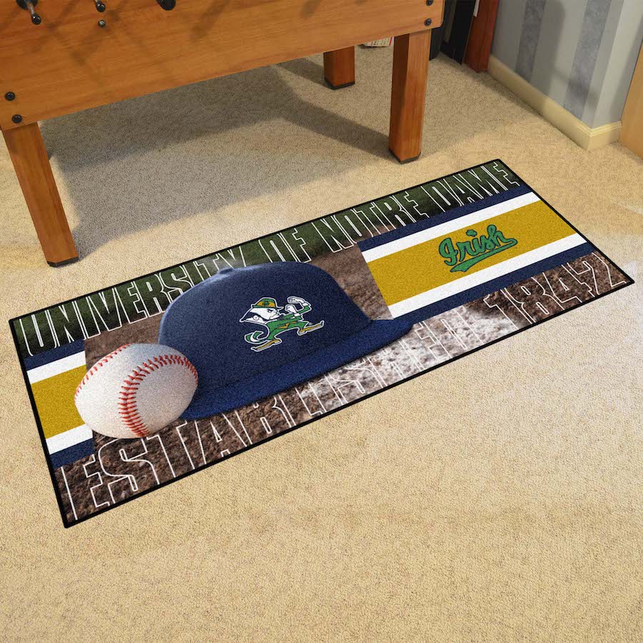 Notre Dame Fighting Irish 30 x 72 Baseball Carpet Runner