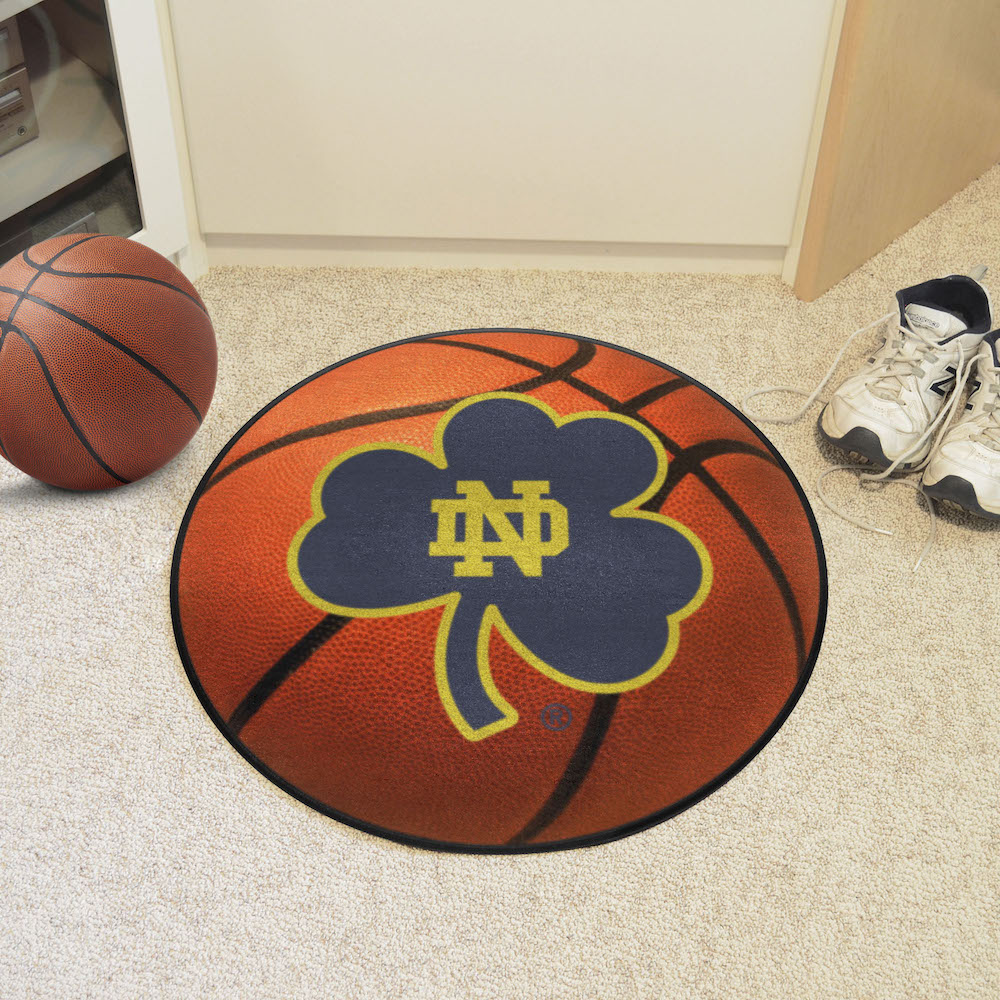 Notre Dame Fighting Irish BASKETBALL Mat - Shamrock