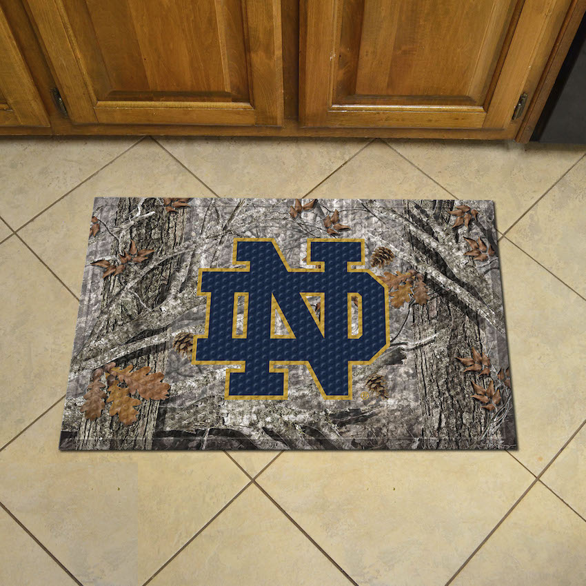 Notre Dame Fighting Irish Camo Style SCRAPER Door Mat