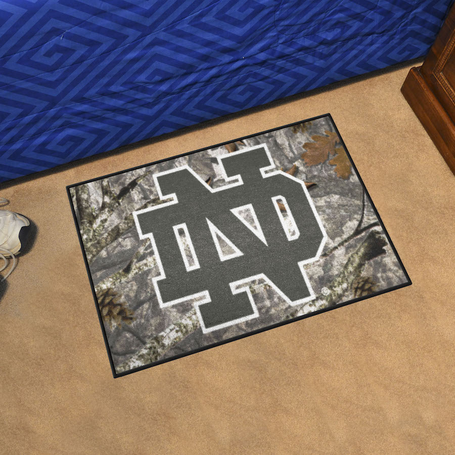 Notre Dame Fighting Irish CAMO 20 x 30 Starter Floor Mat