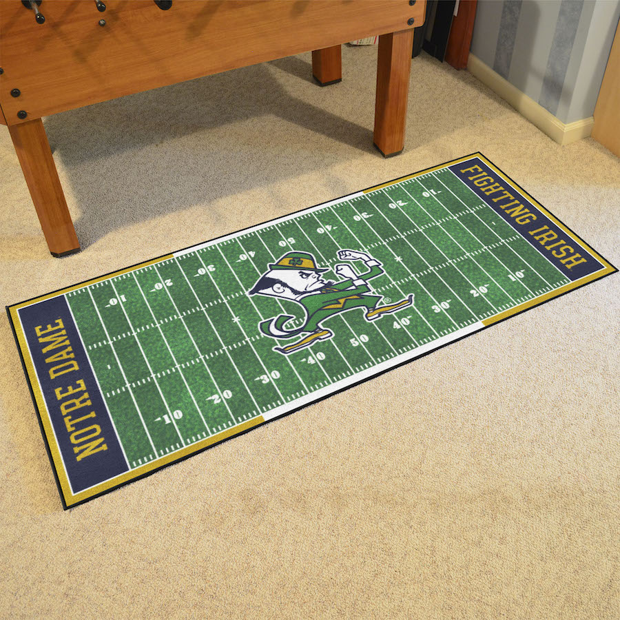 Notre Dame Fighting Irish 30 x 72 Football Field Carpet Runner