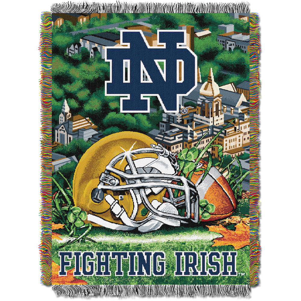 Notre Dame Fighting Irish Home Field Advantage Series Tapestry Blanket 48 x 60