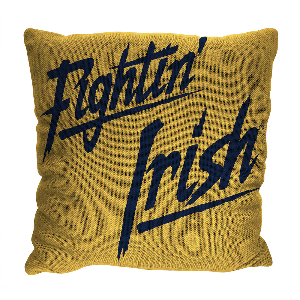 Notre Dame Fighting Irish Double Sided INVERT Woven Pillow