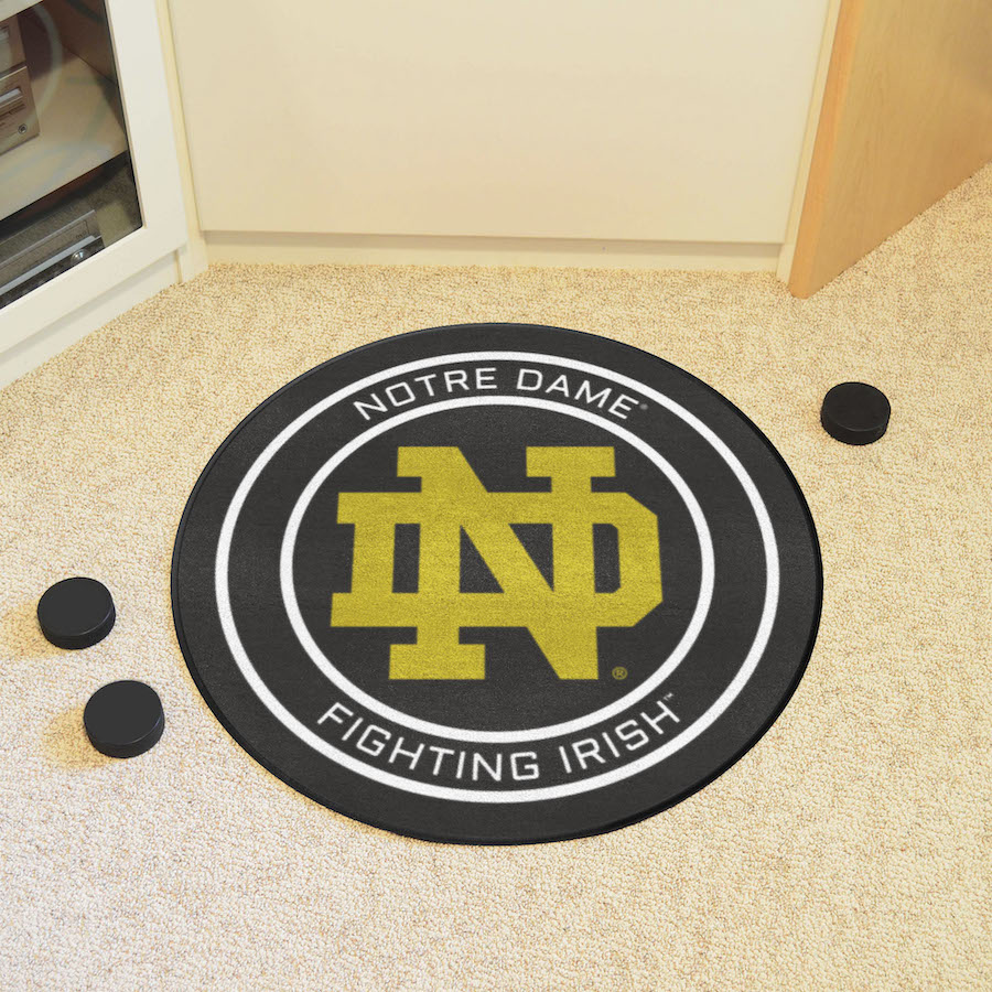 Notre Dame Fighting Irish Round Hockey Puck Mat