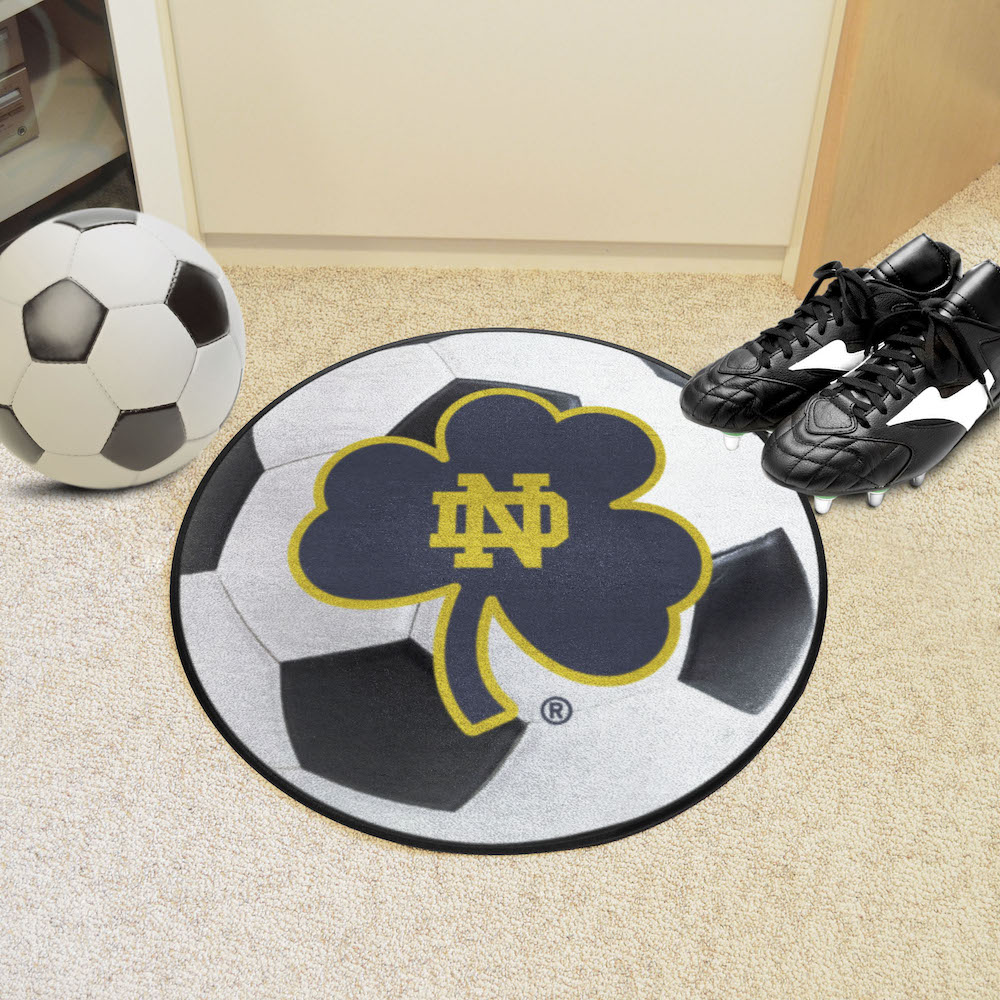 Notre Dame Fighting Irish SOCCER BALL Mat - Shamrock