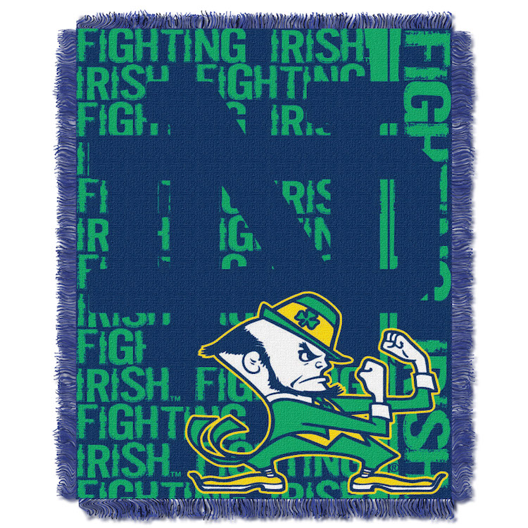 Notre Dame Fighting Irish Double Play Tapestry Blanket 48 x 60