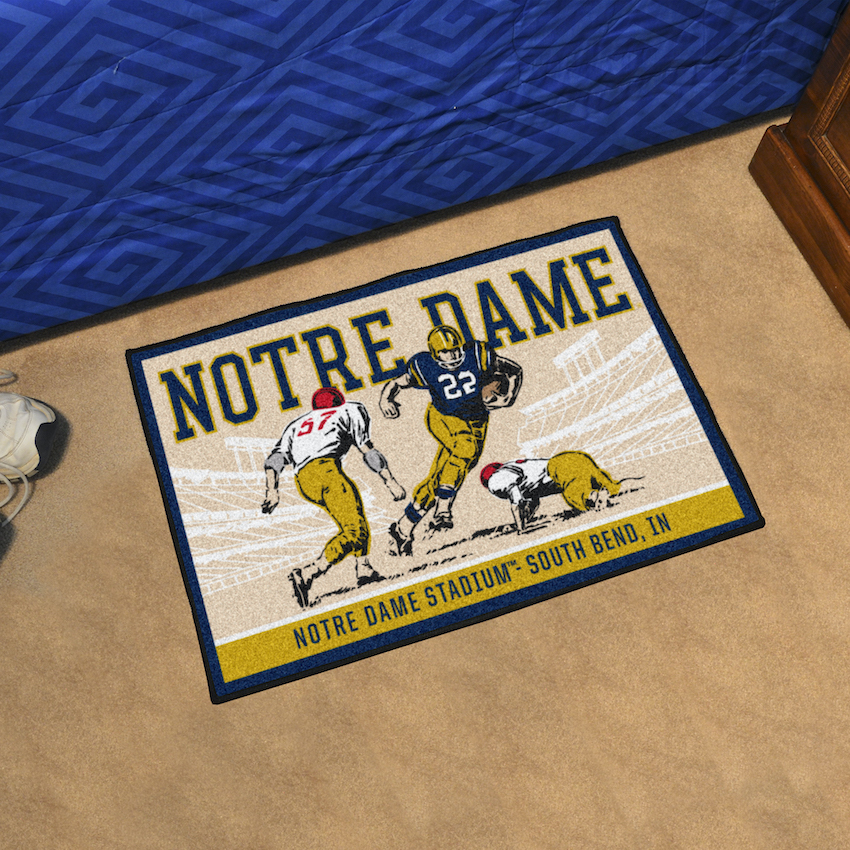 Notre Dame Fighting Irish 20 x 30 TICKET Starter Floor Mat