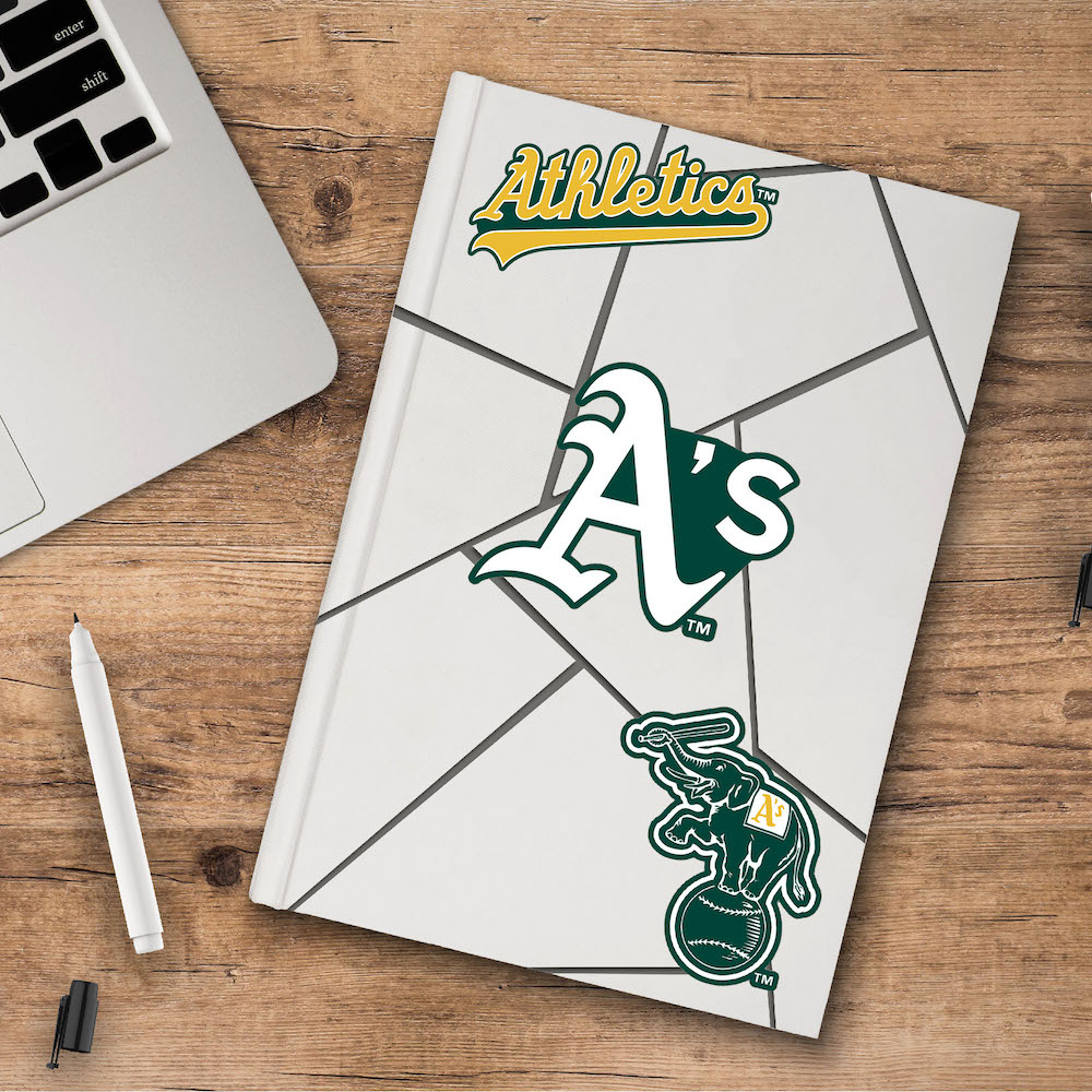 Oakland A's Team Logo Decal 3 Pack