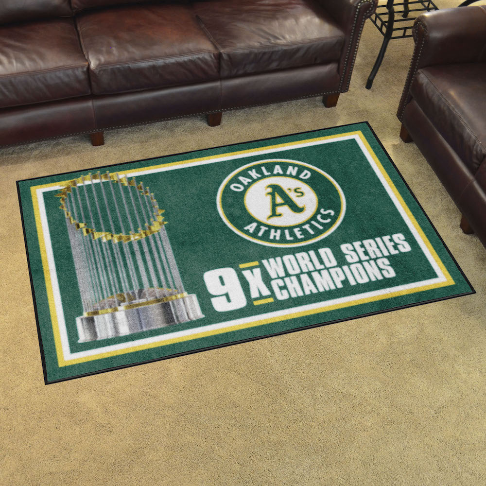 Oakland A's 4 x 6 DYNASTY Area Rug