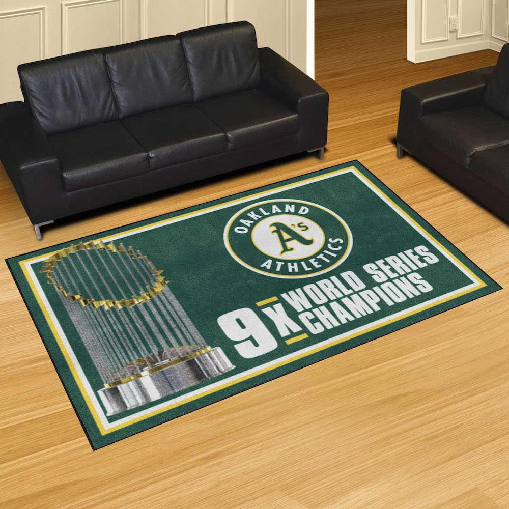 Oakland A's 5 x 8 DYNASTY Area Rug