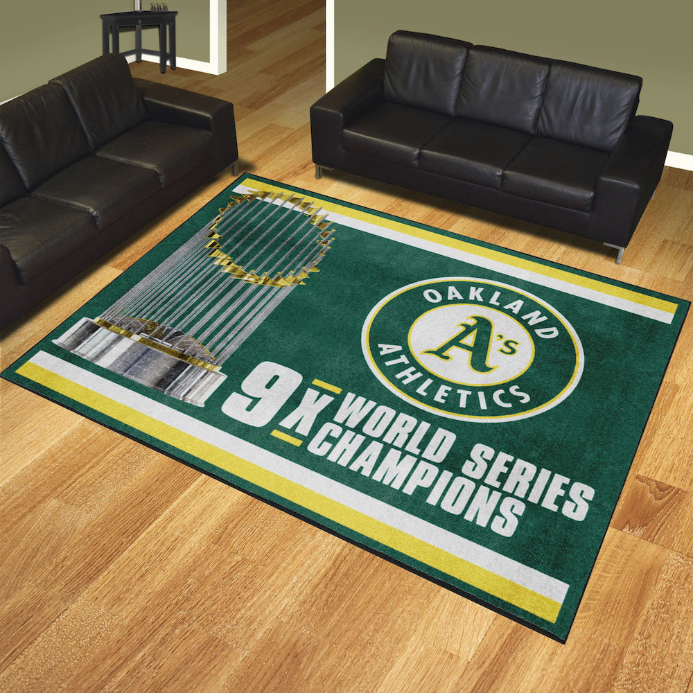 Oakland A's 8 x 10 DYNASTY Area Rug