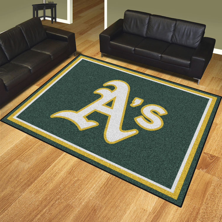 Oakland A's Ultra Plush 8x10 Area Rug