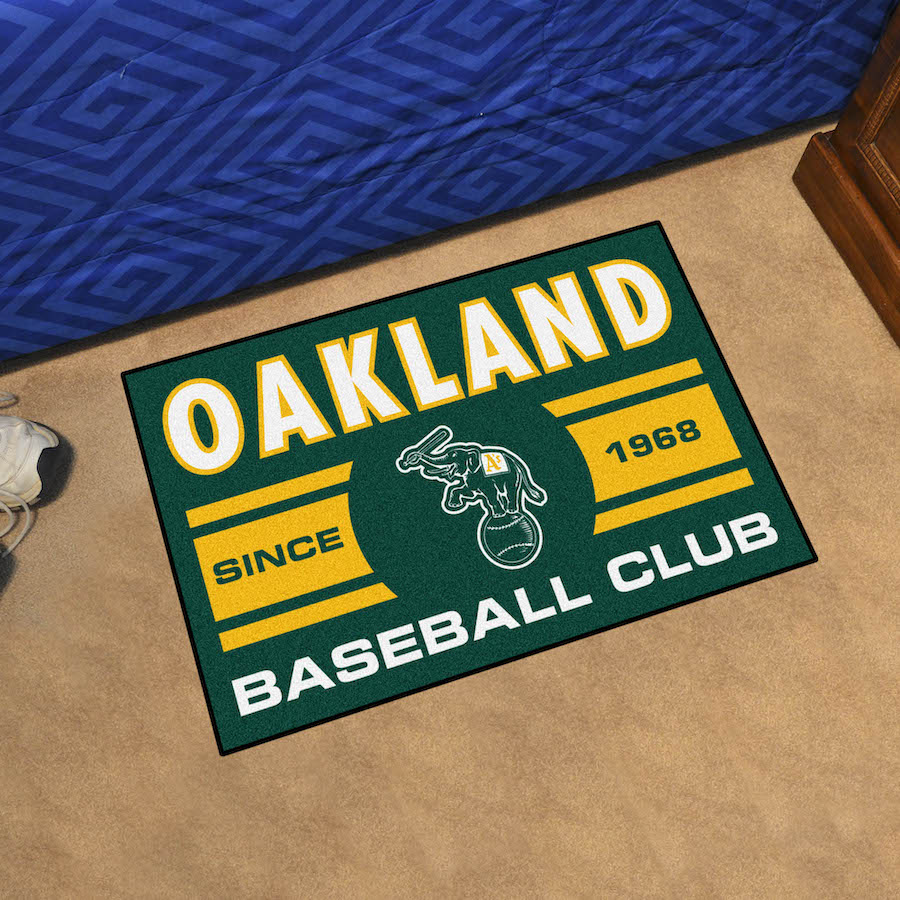 Oakland A's ALT LOGO 20 x 30 Uniform STARTER Floor Mat