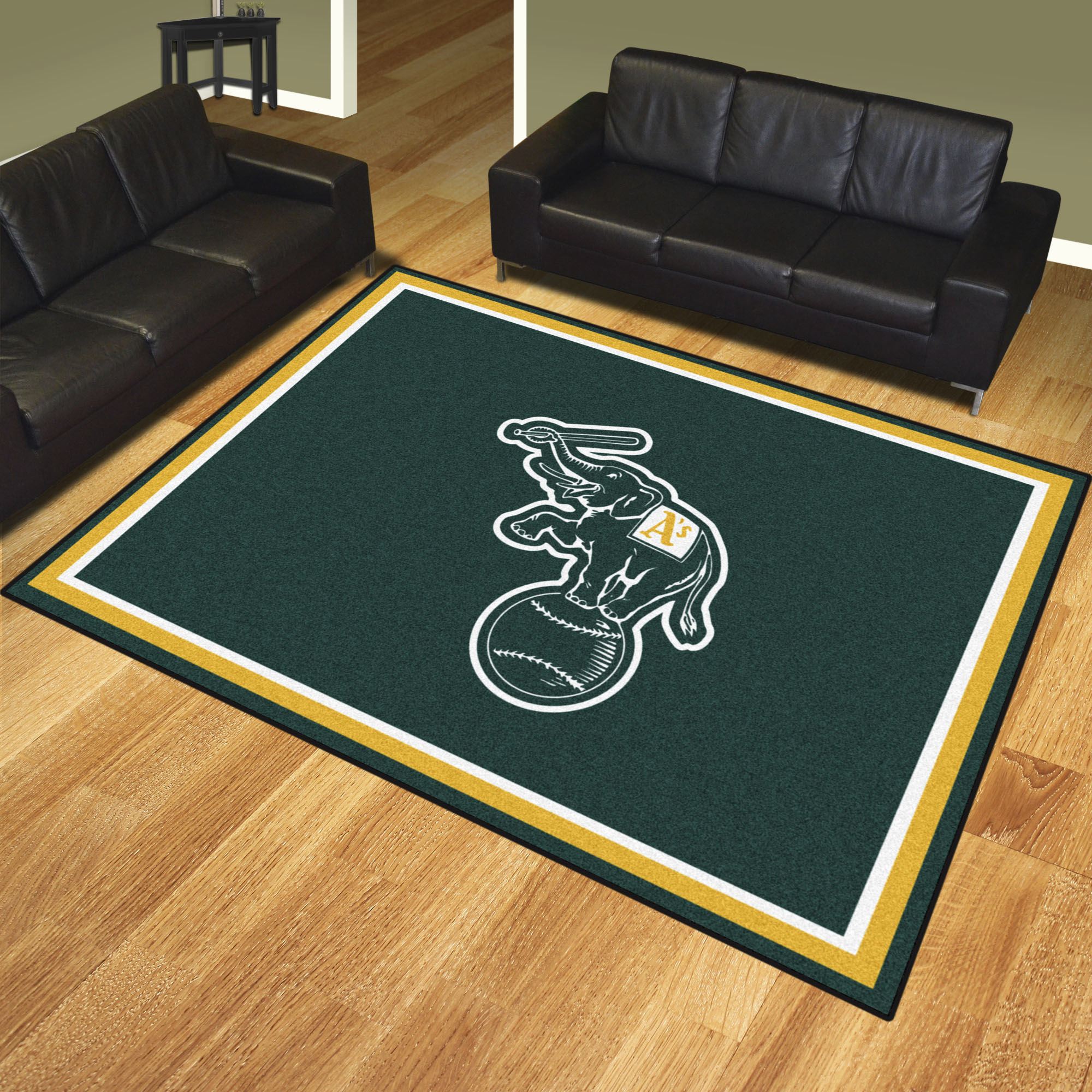 Oakland A's ALT LOGO Ultra Plush 8x10 Area Rug