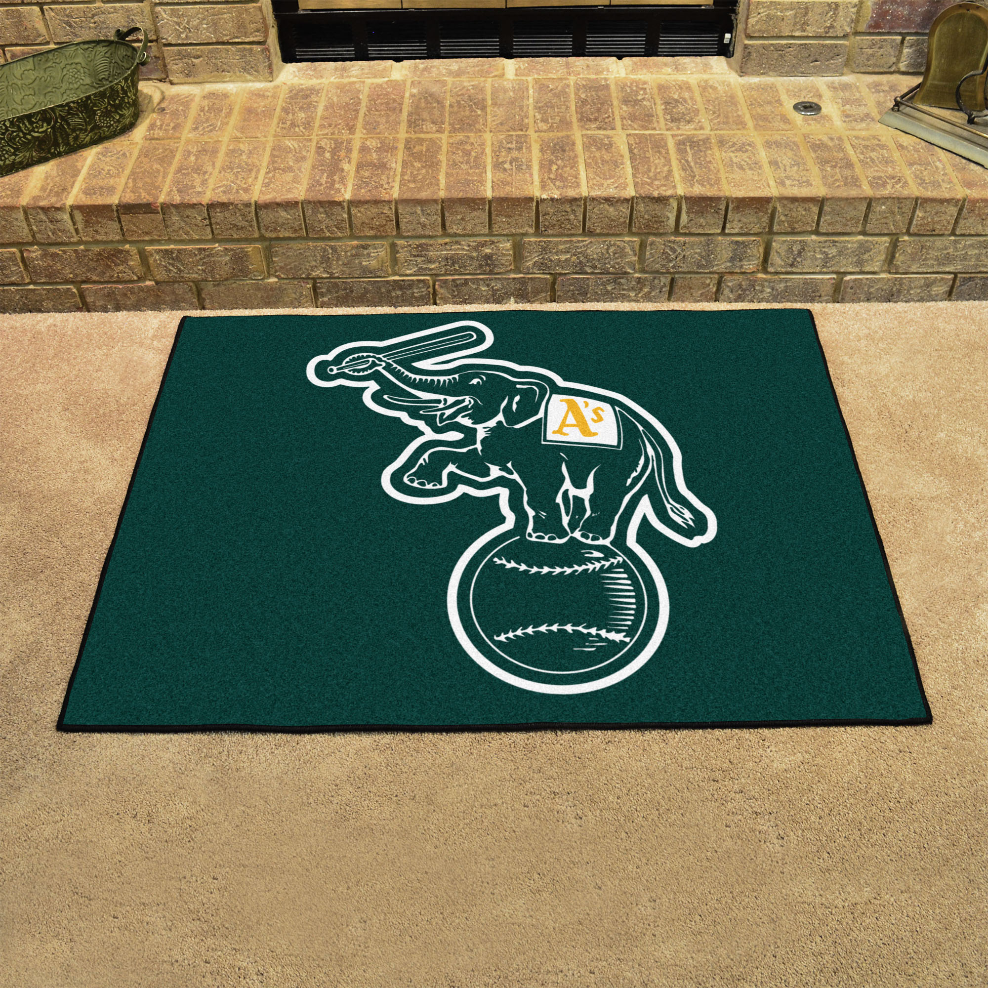 Oakland A's ALT LOGO ALL STAR 34 x 45 Floor Mat