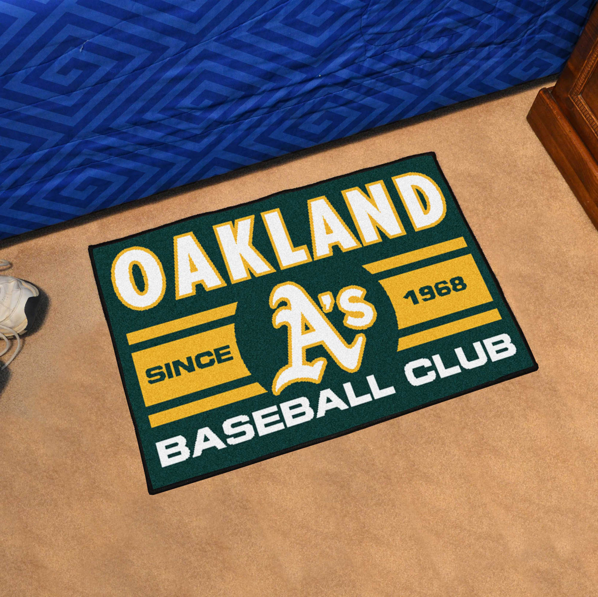 Oakland A's UNIFORM Themed Floor Mat